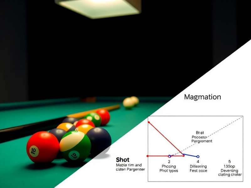 Professional Billiards Maestro India gameplay setup with cues and balls