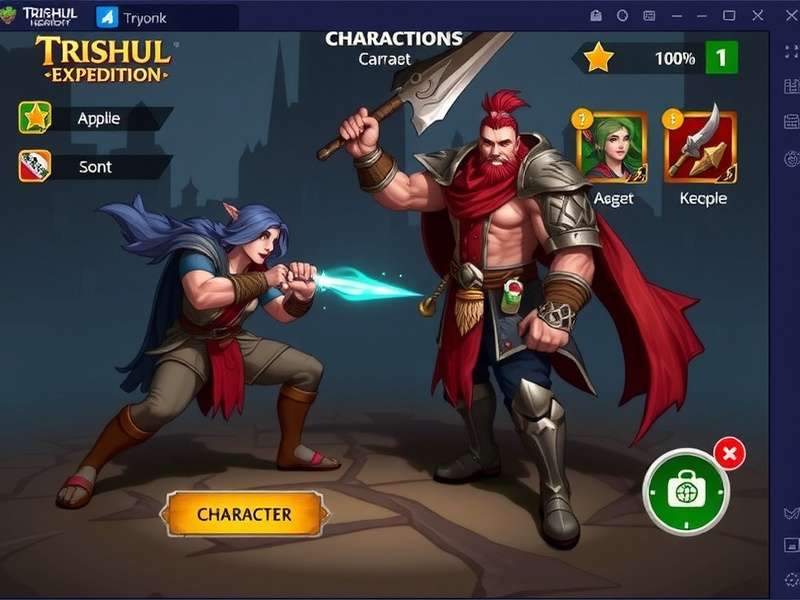 Character Development Screen in Trishul Heroic Expedition Trishul Heroic Expedition character progression interface