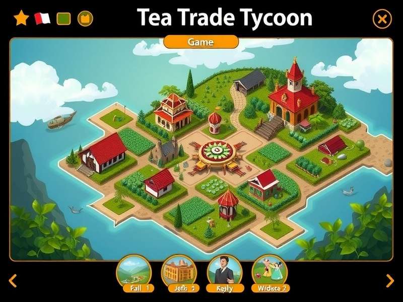 Tea Trade Tycoon Game Interface