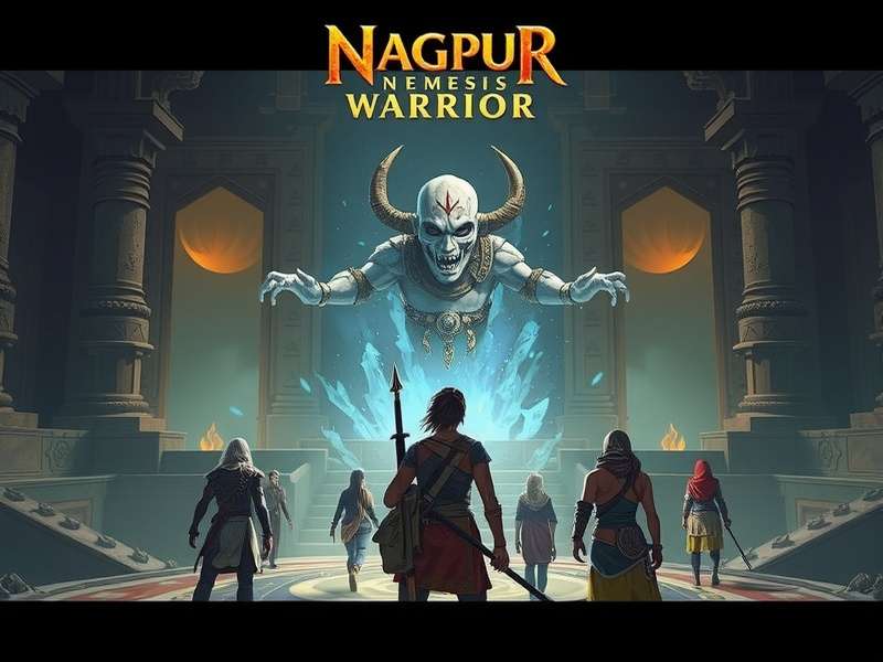 Nagpur Nemesis Warrior gameplay screenshot showing protagonist in ancient temple