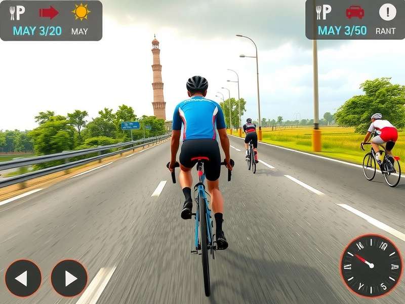 Spirit Of India Cycling route map showing various Indian locations