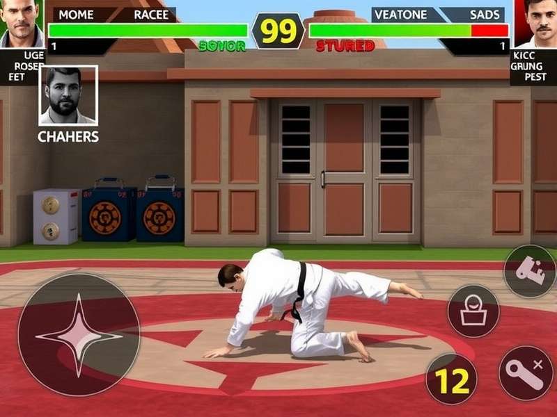 Odisha Judo Champion Pro gameplay screenshot showing martial arts action