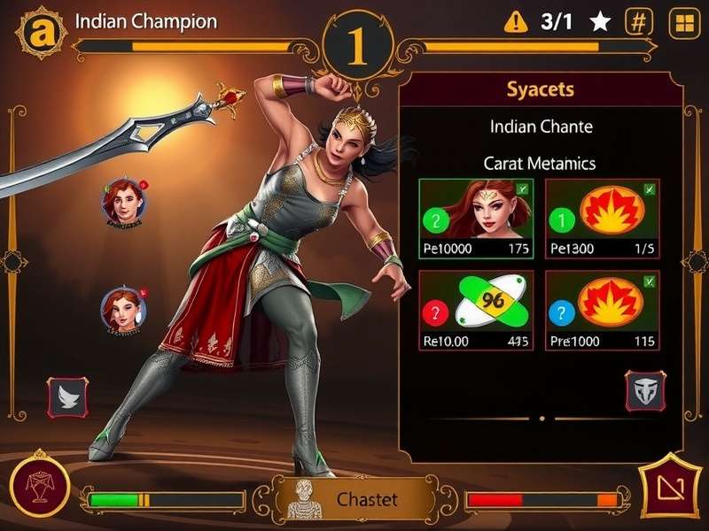 Indian Champion S Glory main gameplay screen