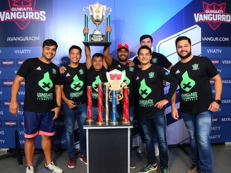 Guwahati Vanguards championship trophy display