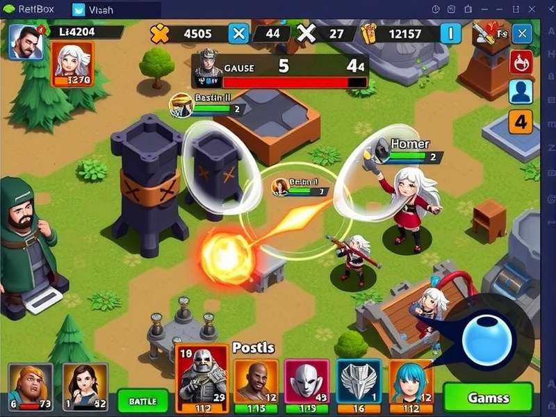 Titans Warfare Clash Battle Scene Titans Warfare Clash Battle Scene