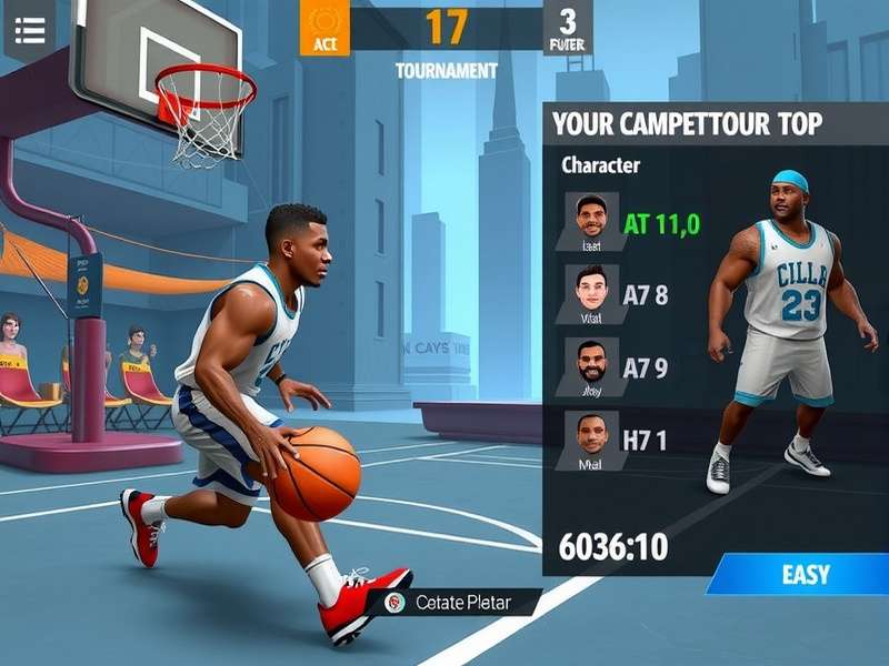 Urban Basket Ace Master tournament mode interface