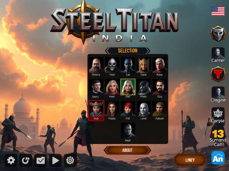 Steel Titan India Battle Character Selection Screen
