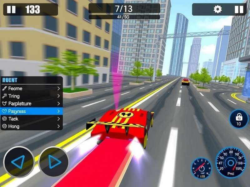 Panther S Rapid Dash gameplay screenshot showing high-speed racing action