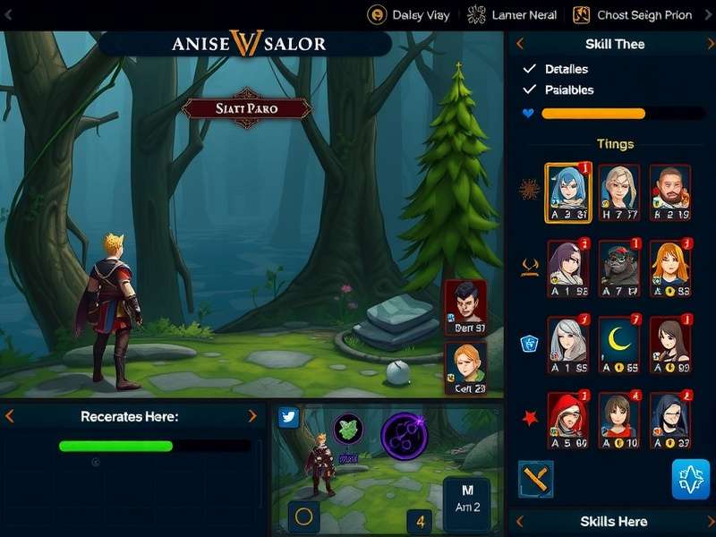 Anise Valor S Path gameplay screenshot showing character in forest environment