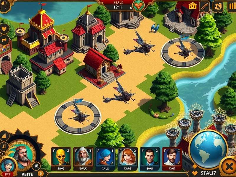 Peacock War Lords empire management interface