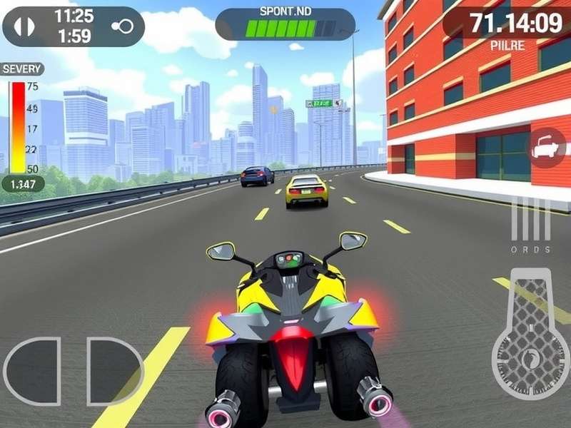 Panther S Rapid Dash showing detailed urban racing environment