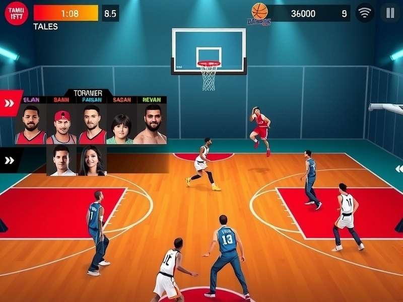 Tamil Nadu Dunk Dominator tournament gameplay with multiple players