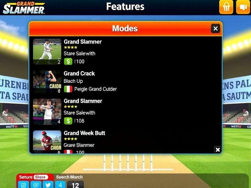 Cricket Grand Slammer Game Modes