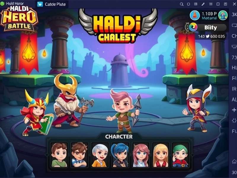 Haldi Hero Battle Blitz gameplay screenshot showing colorful characters and environments
