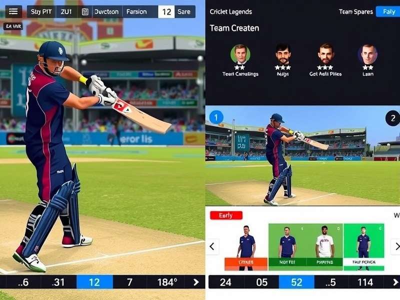 Cricket Legend Ind Batting Interface Cricket Legend Ind gameplay screenshot showing batting interface