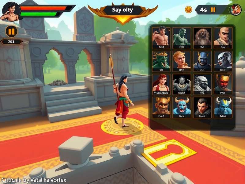 Vetalika Vortex character roster showing diverse mythological beings