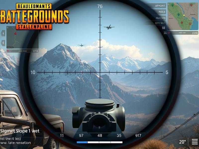 PUBG Sniper Dominion map showing strategic positions