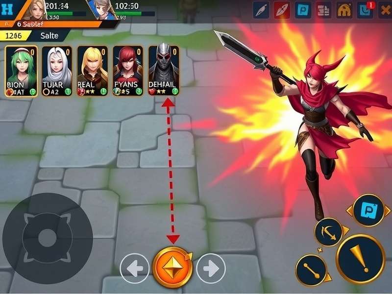 Anise Mighty Commander character selection screen showing diverse hero roster