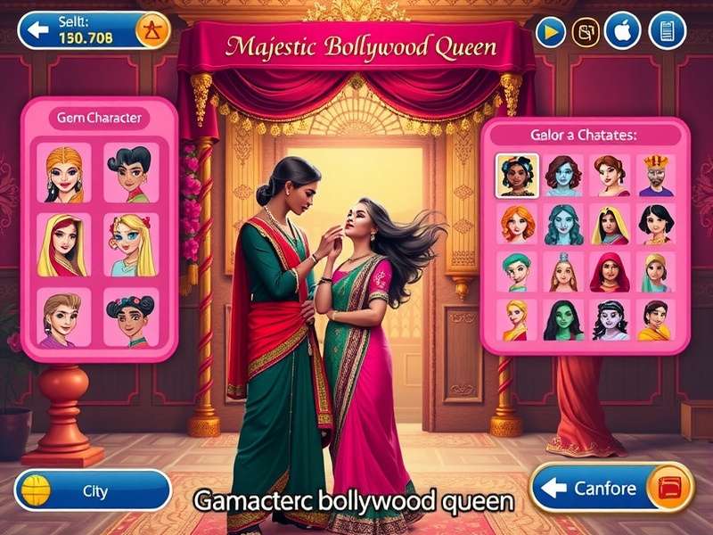 Majestic Bollywood Queen character interaction scene