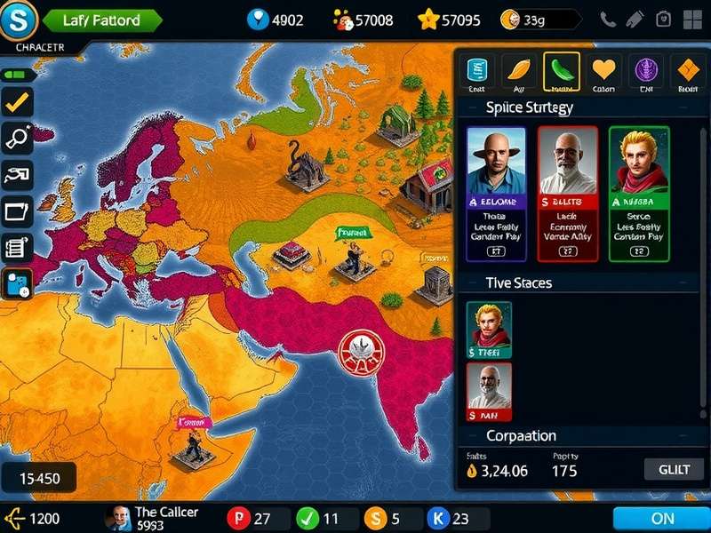 Character selection screen showing diverse warlord options in Spice Warlord Dominator