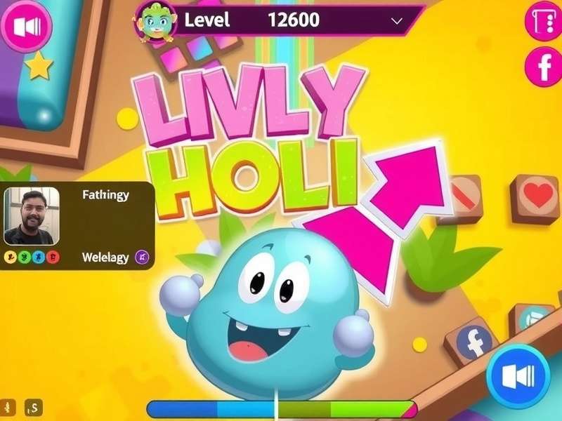 Lively Holi Blast social features and community elements