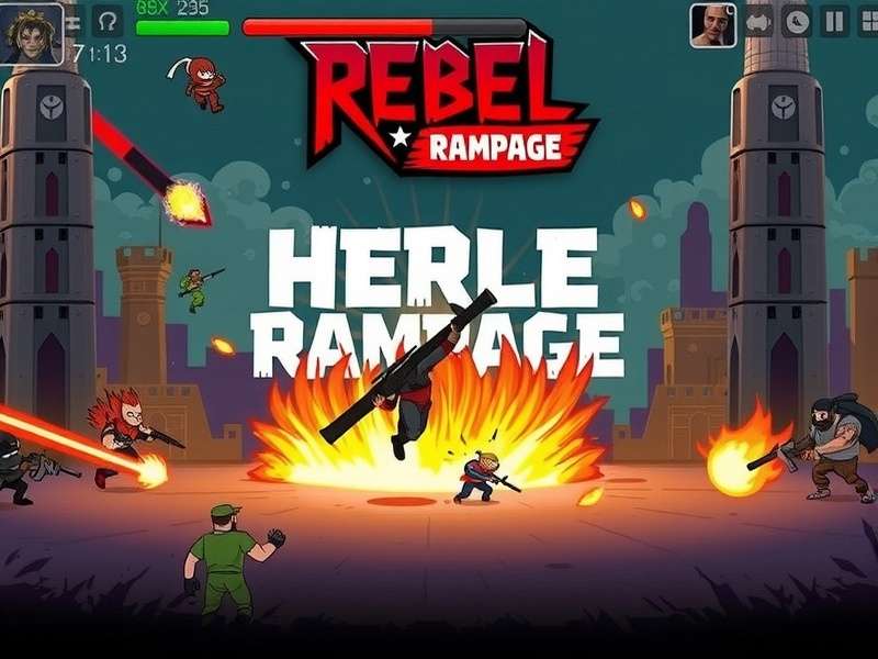 Rebel Rampage - Diverse Character Roster Rebel Rampage character lineup showing diverse heroes