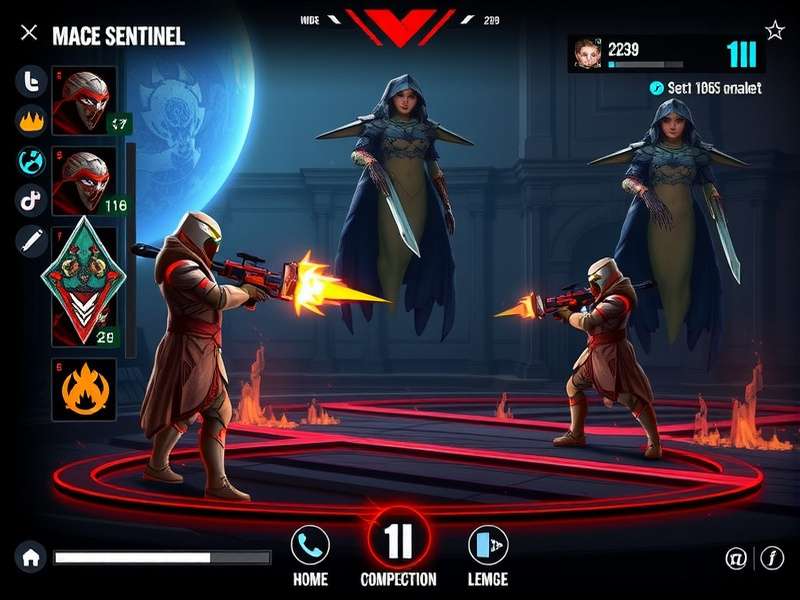 Mace Sentinel X character selection screen