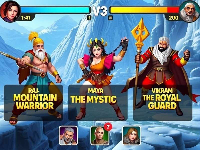 Character Vikram - The Royal Guard from Mountain Brawl Champion