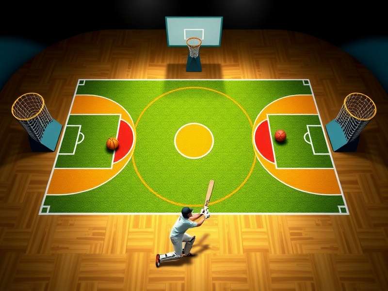 Basket Cricket Mastermind scoring zones and field layout diagram