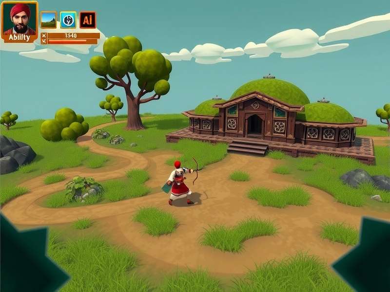 Archero Fury Punjabi Prowess gameplay screenshot showing character and environment
