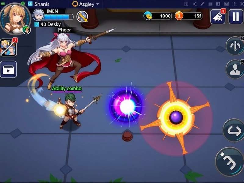 Anise Mighty Commander ability combo demonstration showing skill sequence