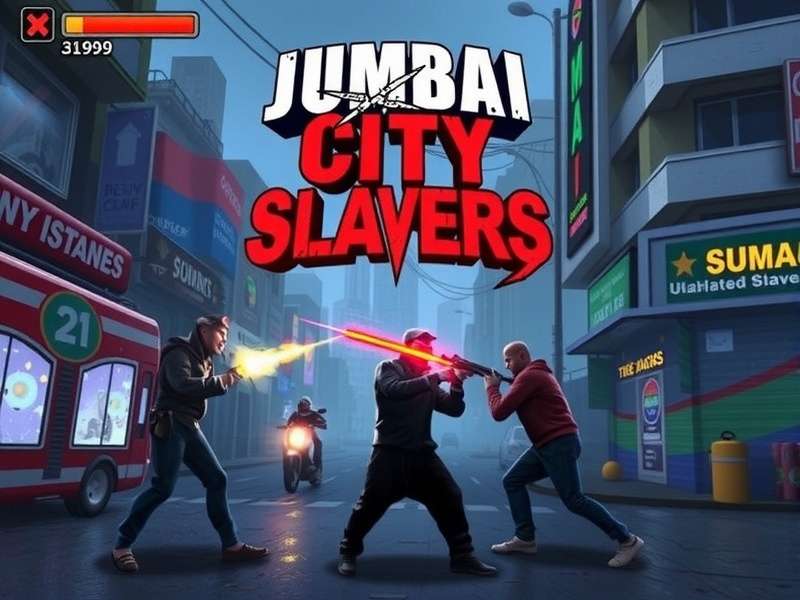 Mumbai City Slayers gameplay screenshot showing combat in Mumbai streets