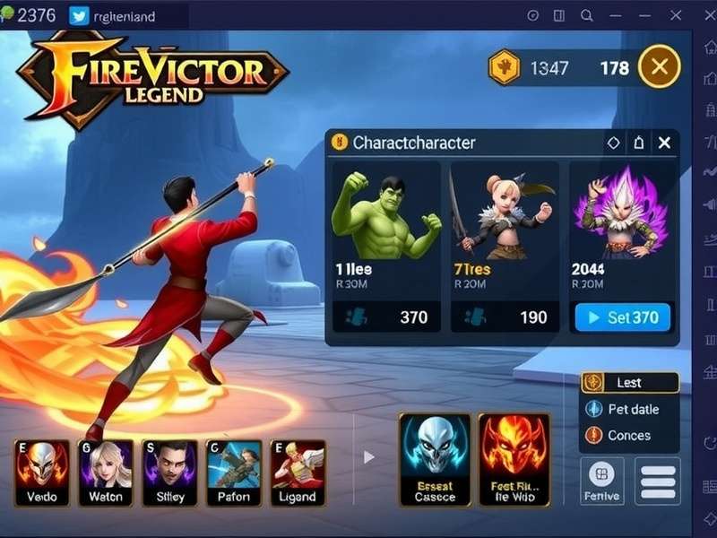 Fire Victor Y Legend gameplay screenshot showing character battles