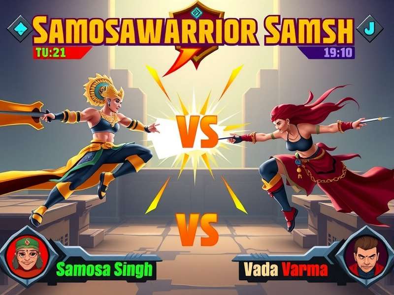 Samosawarrior Smash gameplay screenshot showing combat