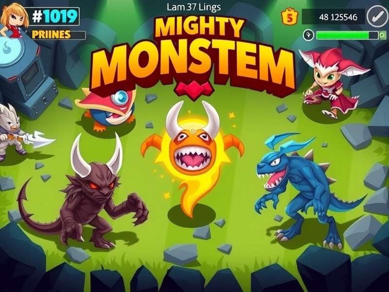 Mighty Monster Mayhem Monster Variety Different monster types in Mighty Monster Mayhem