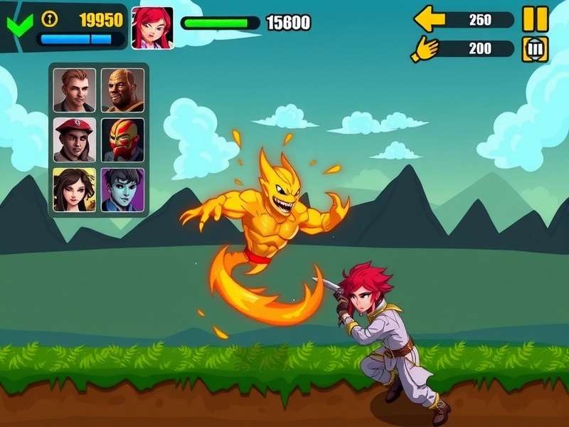 Tornado Dash Warriors combat scene showing special moves