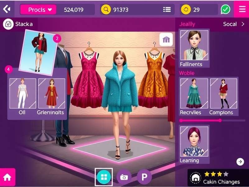 Avakin Chic Iconoclast gameplay showing character customization and fashion design