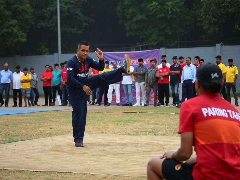 Karnataka Kick Vanguard match in progress Karnataka Kick Vanguard demonstration match