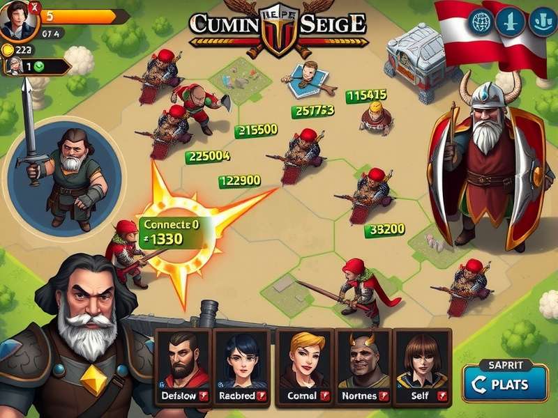 Character roster showing diverse units in Cumin Siege Hero