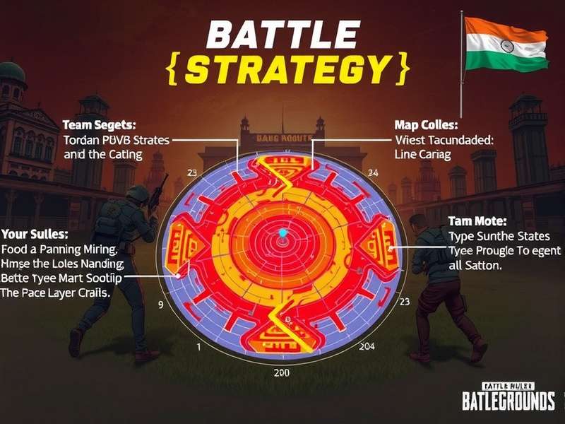 PUBG India Rising Rulers gameplay screenshot showing battle royale action