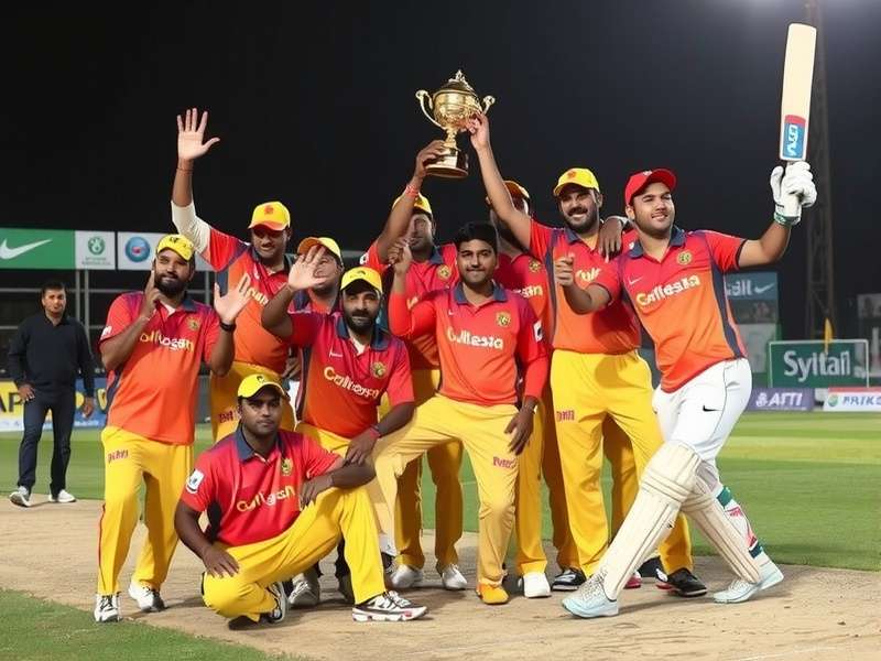 Punjab team with championship trophy