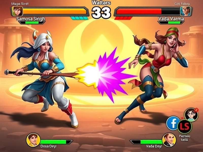 Samosa Singh character from Samosawarrior Smash