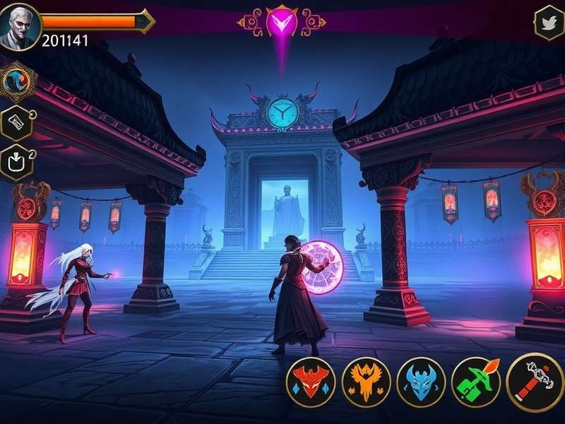 Eternal Sanctum Explorer battle strategy showing character abilities