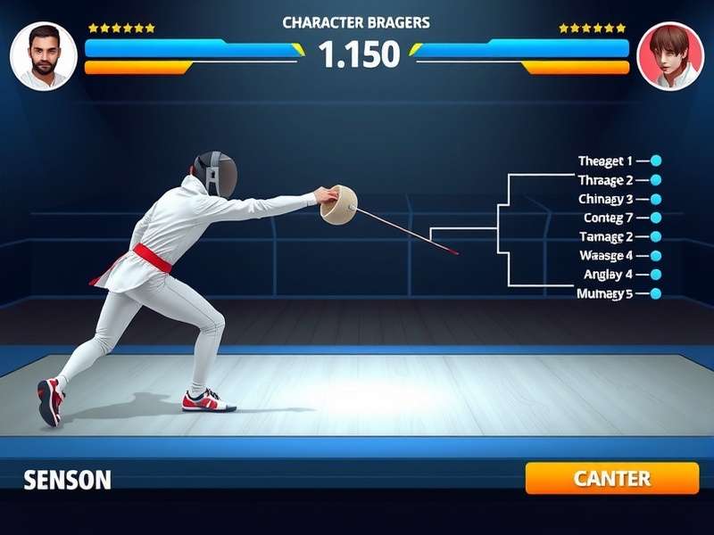 Fencing Fury India gameplay screenshot showing character combat