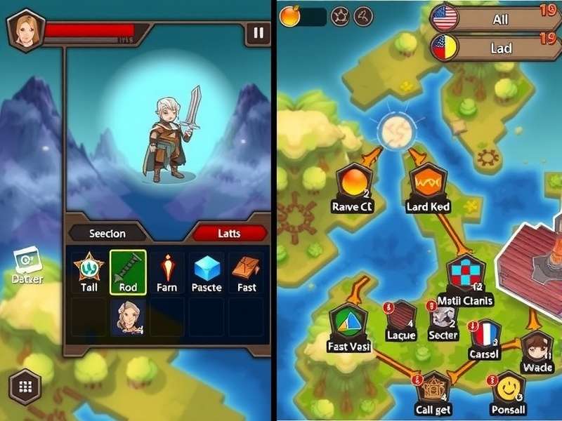 Lassi Legends Quest gameplay screenshot showing character selection