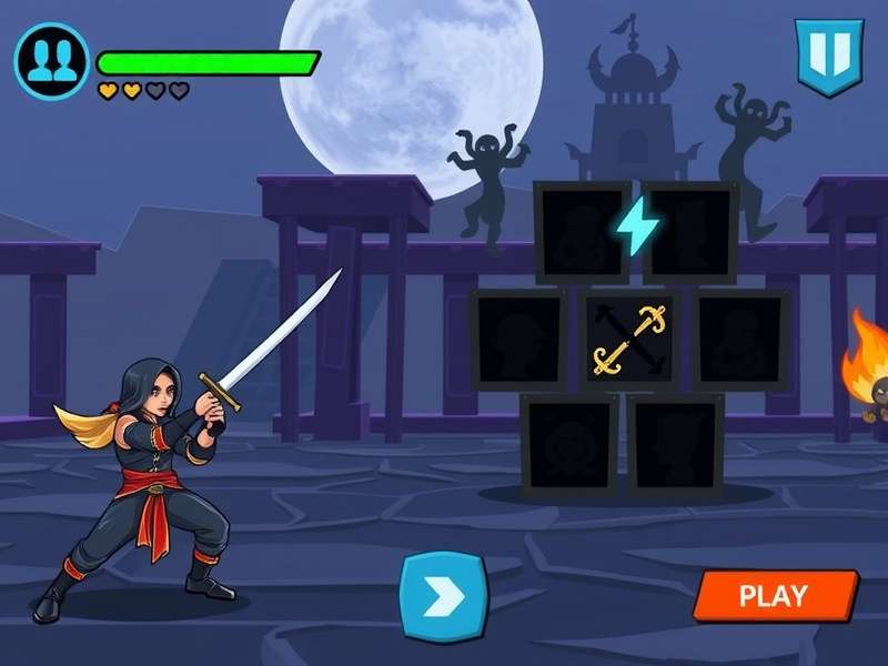 Ninja Quest India gameplay screenshot showing character in action