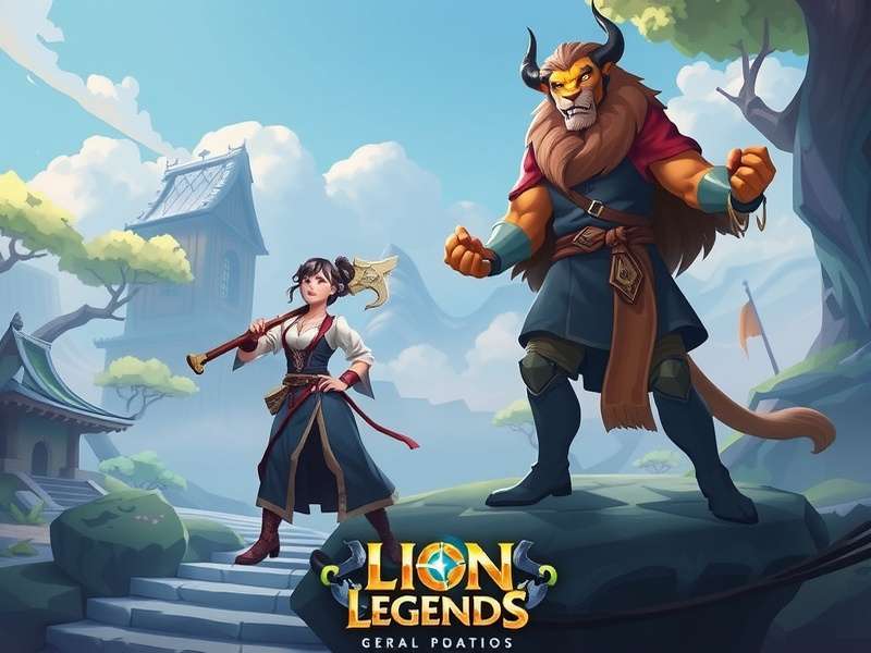 Lion Legends main characters and logo