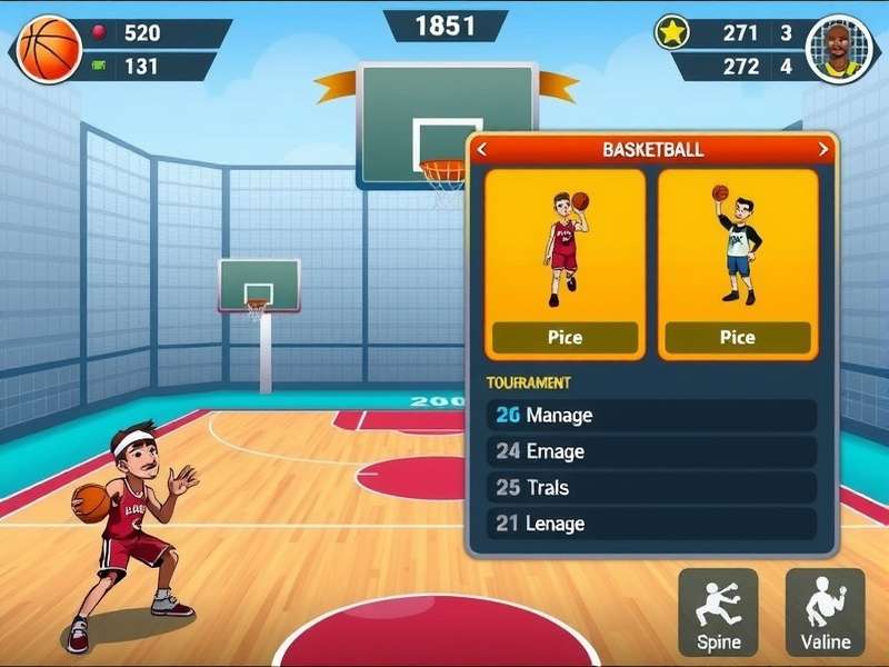 Basket Blitz King tournament and competitive gameplay scene