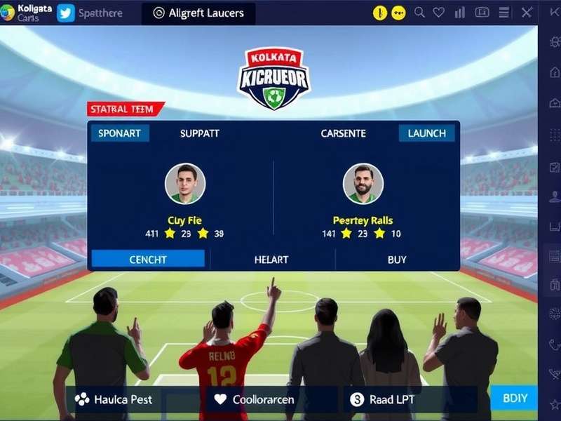 Kolkata Kickers Conqueror match gameplay showing tactical view