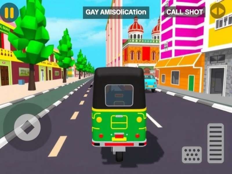 Rickshaw Turbo Drive different game modes interface